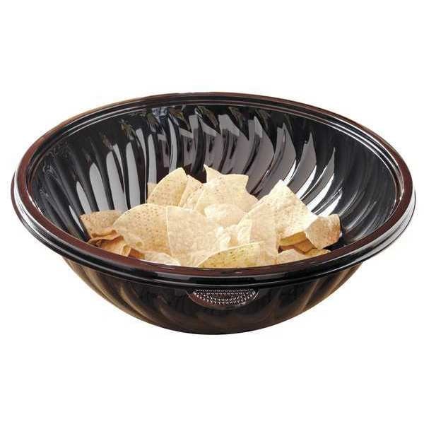 PET Bowl, PrepServe, 16in, 320oz, Black, PK25