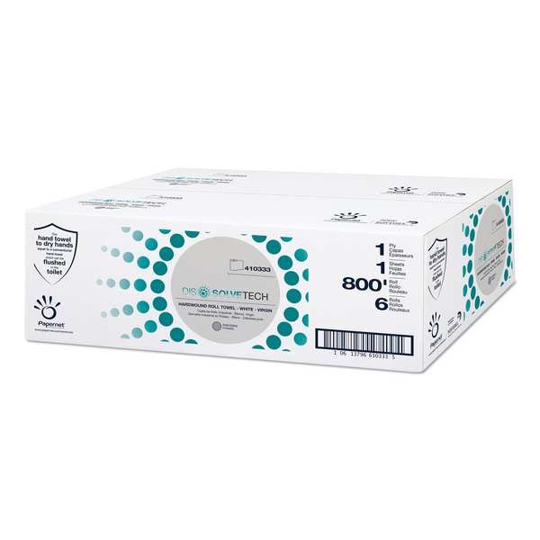 SKILCRAFT(R) Hardwound Paper Towel, 1 Ply, Continuous Roll, 800 ft., White