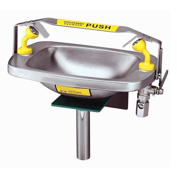 Tabletop Mounted Eyewash Station Stainless Steel