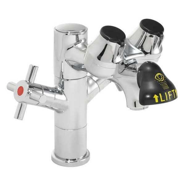 Deck Mounted Eyewash/Faucet Combination No Bowl