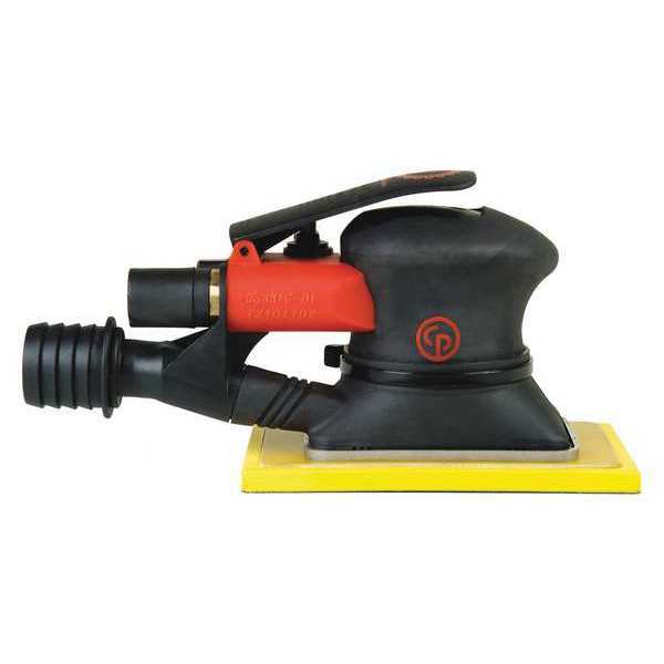 3-1/4 x 5 Inch Rect Pad Air Jitterbug Sander, Central Vac, H&L, 4 Pad Holes, 0.28 HP / 210 W - 10000 RPM