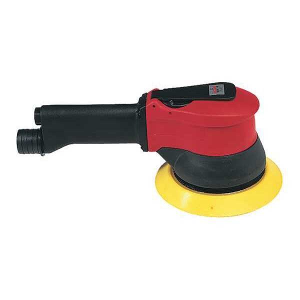6 Inch (150 mm) Air Hand Sander, Central Vacuum, H&L, 6 Pad Holes, 0.28 HP / 210 W - 9000 RPM
