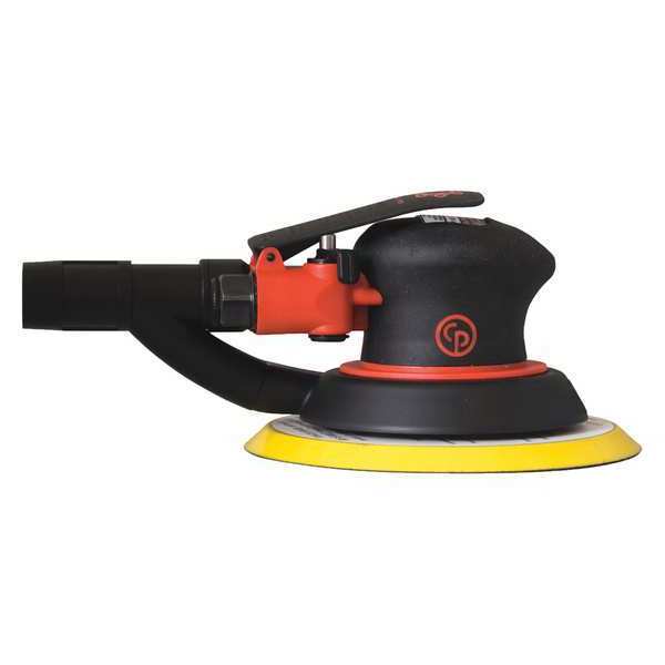 3 Inch Air Random Orbital Sander, Self Vac, Hook & Loop, 6 Pad Holes, 0.28 HP / 210 W - 12000 RPM