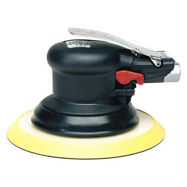 6 Inch Air Random Orbital Sander, Self Vac, Hook & Loop, 6 Pad Holes, 0.28 HP / 210 W - 12000 RPM