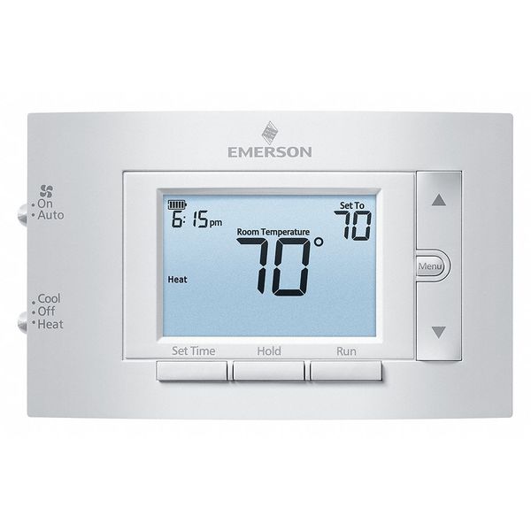80 Series Thermostats, 7 Programs, 1 H 1 C, Wall Mount, Hardwired/Battery, 24VAC