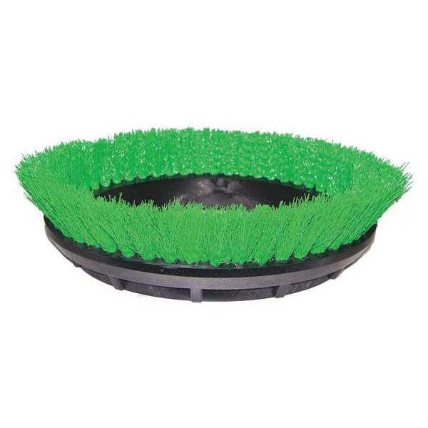 Scrubbing Rotary Brush, Green, 12 in.