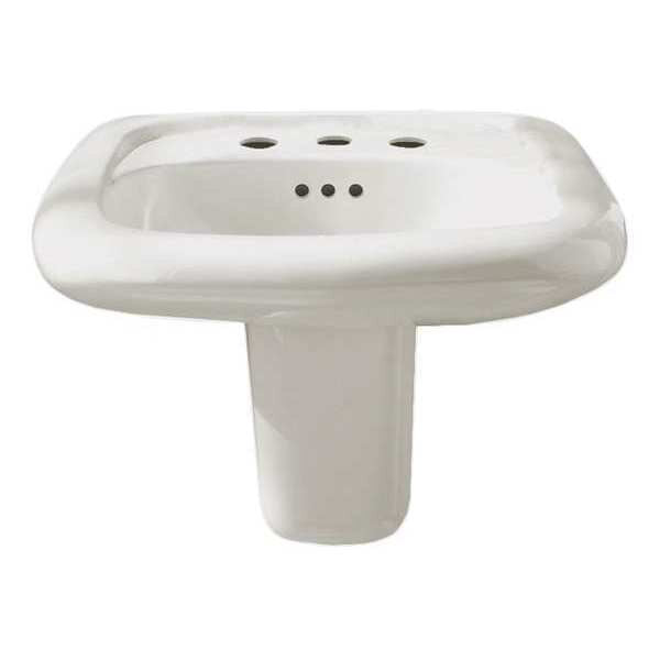 White Bathroom Sink, Vitreous China with EverClean(R) Wall Mount