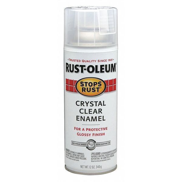 Spray Paint, Clear, Gloss, 12 oz