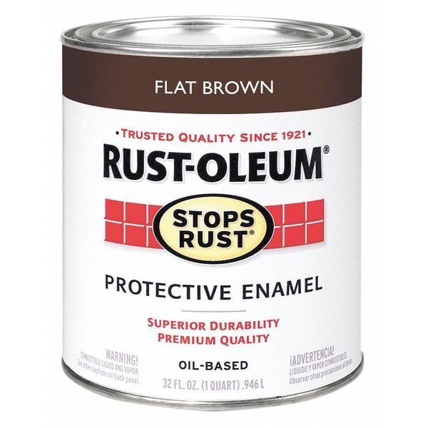 Rust Prevenative Paint, Flat, 1 qt.