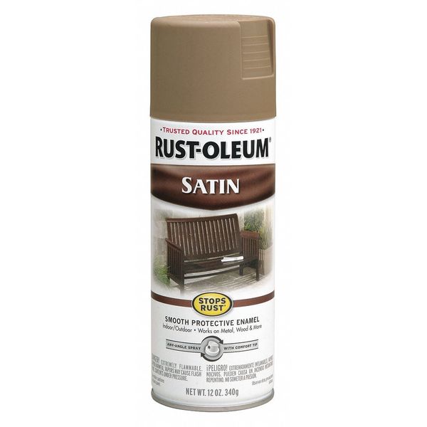 Spray Paint, Dark Taupe, Satin, 12 oz.