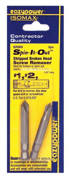 Damaged Screw Remover, No.1, No.2, PK2