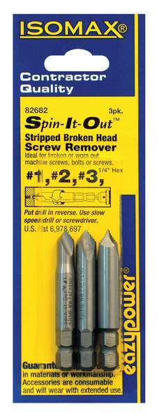 Damaged Screw Remover, No.1 to No.3, PK3