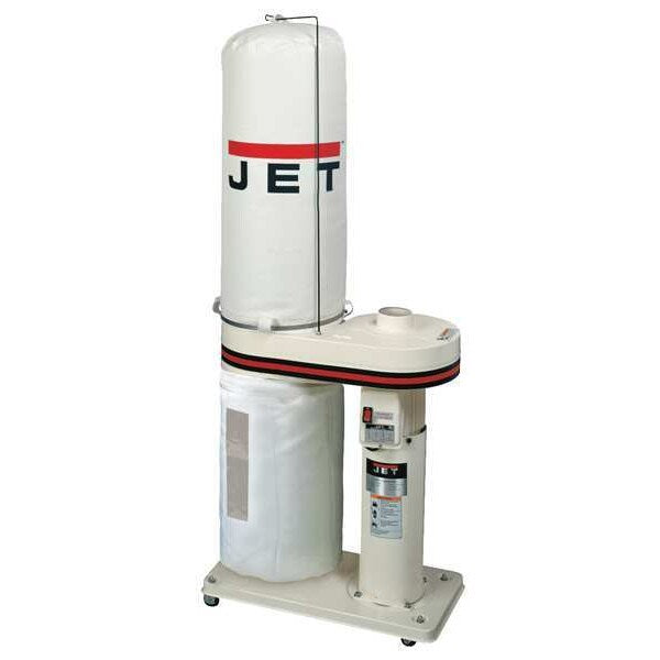 Dust Collector, 650 CFM Max Flow, 1 hp, 1 Phase