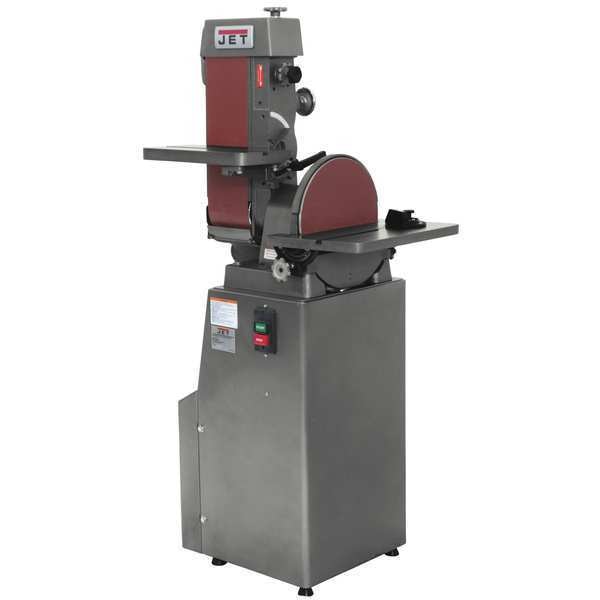 Belt/Disc Finishing Machine, 1 1/2 hp, 12 in Disc Dia, 1960 RPM Disc Speed, Corded, 230 V
