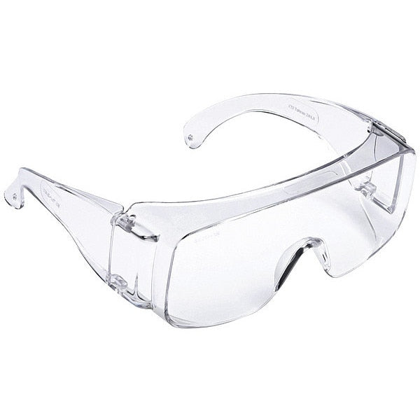 Safety Glasses, OTG Gray Polycarbonate Lens, Uncoated