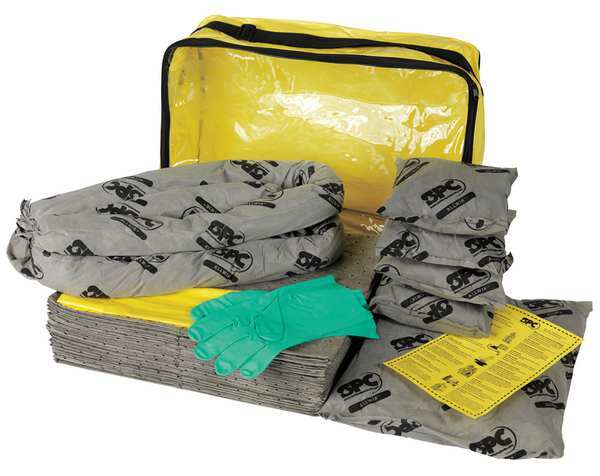 Spill Kit, Universal, Clear/Yellow