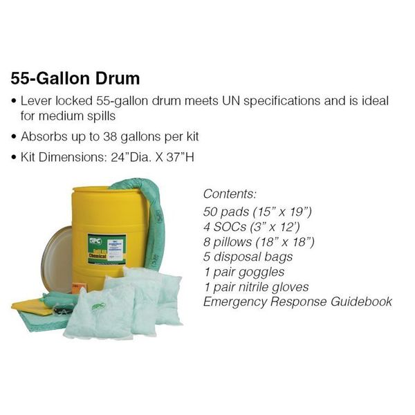 Spill Kit, Universal, Yellow