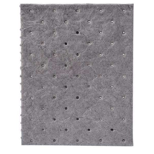 Sorbents, 11.1 gal. Universal Absorbed, Gray, Polypropylene, 200 PK