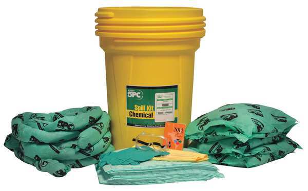 Spill Kit Refill, Chem/Hazmat, Green
