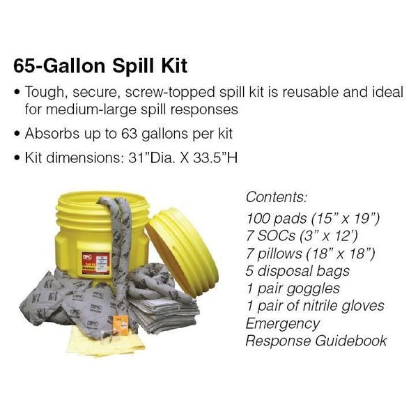 Spill Kit, Universal, Yellow
