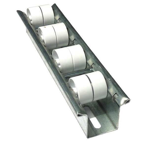 Flow Rail, 10 ft L, 3 in W, 35 lb/ft (5 ft Supports) Max Load Capacity