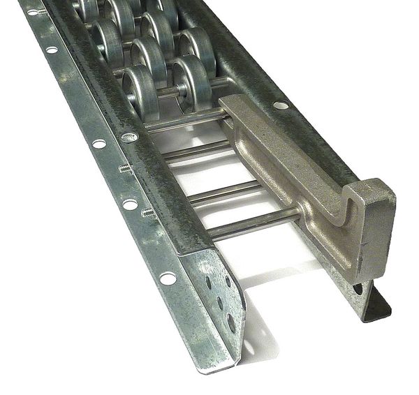 Flow Rail, 10 ft L, 5 1/4 in W, 250 lb/ft (5 ft Supports) Max Load Capacity