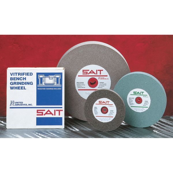 SAIT 28041 Aluminum Oxide Bench Wheel (Grade A60X) 10