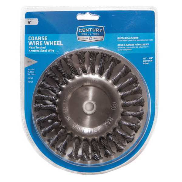 Bench Grinder Knot Wire Wheel, 6