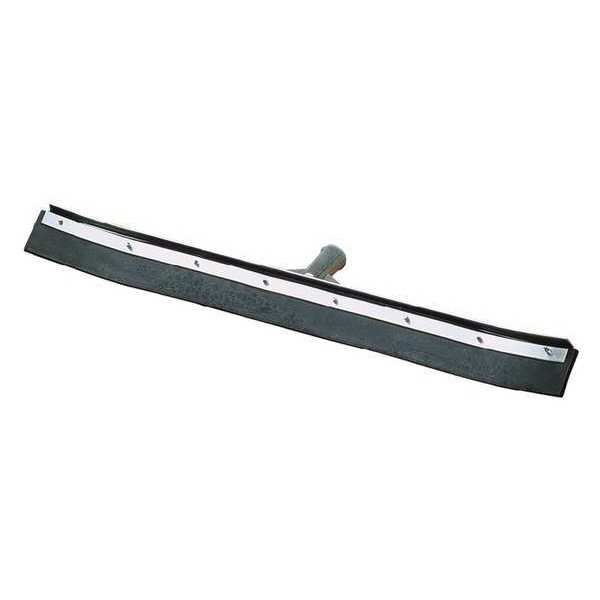 Curved End Rubber Squeegee, Blk, 24in, PK6