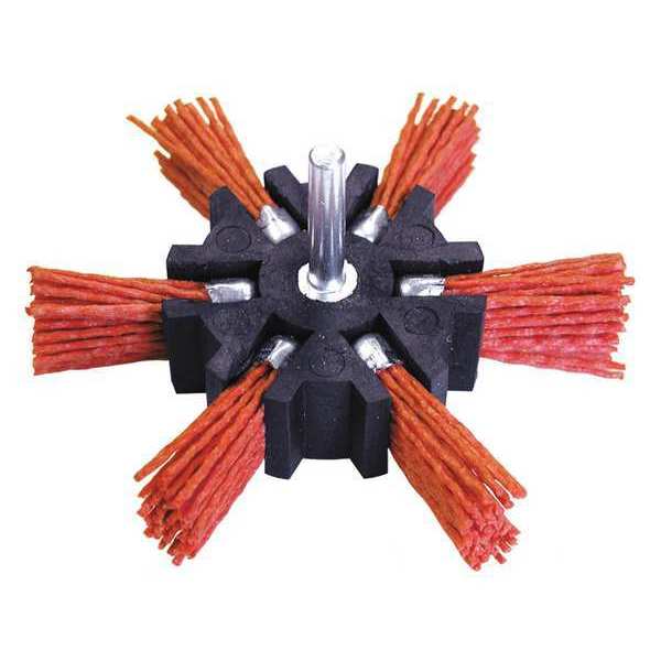 Flap Brush, Fine Nylon, 150 Grit, 4 in.