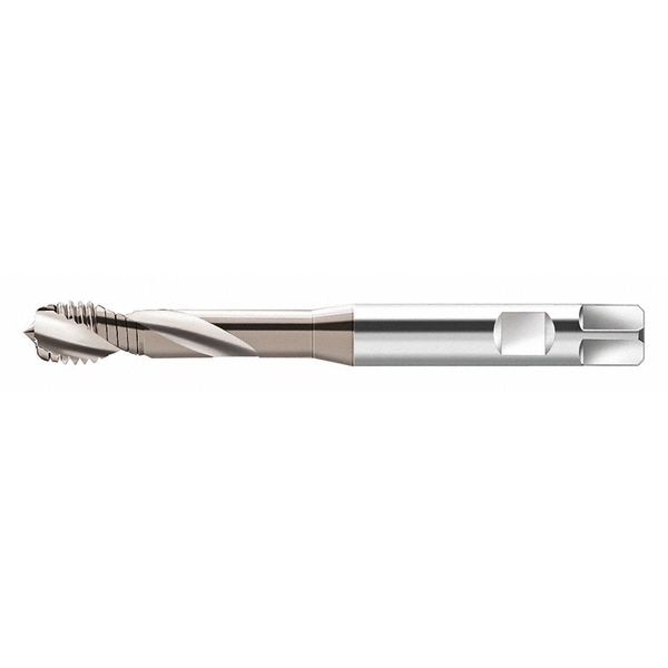 Spiral Flute Tap, M5-0.80, Plug, 2 Flutes, Metric Coarse