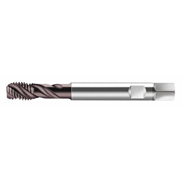 Spiral Flute Tap, M12-1.75, Plug, Metric Coarse, 3 Flutes, Hard Lube