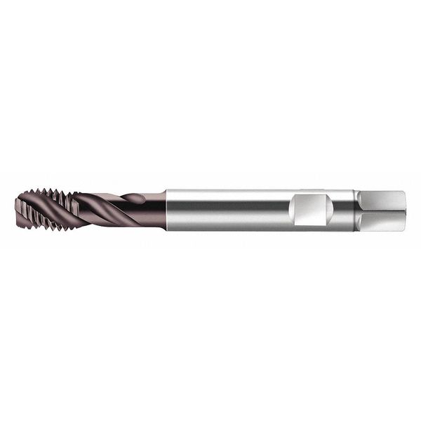 Spiral Flute Tap, M14-2.00, Plug, Metric Coarse, 3 Flutes, Hard Lube