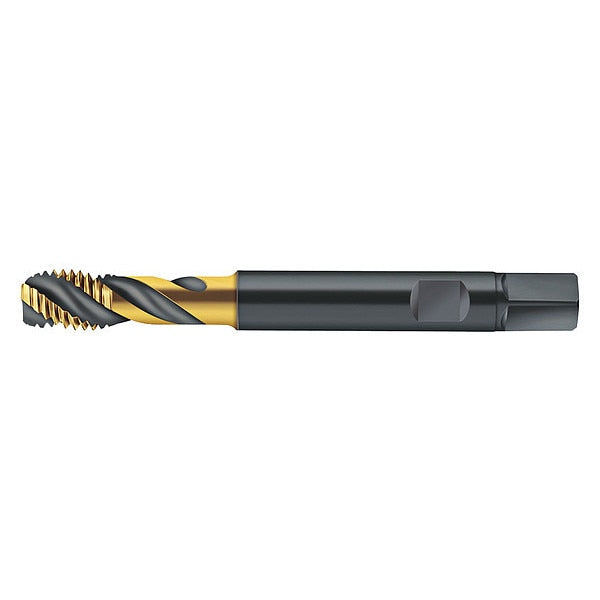 Spiral Flute Tap, M12-1.75, Plug, Metric Coarse, 3 Flutes