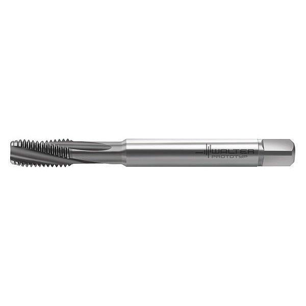 Spiral Flute Tap, M6-1.00, Plug, Metric Coarse, 3 Flutes, TiCN
