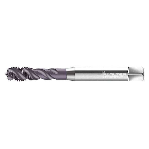 Spiral Flute Tap, M10-1.50, Plug, Metric, 3 Flutes, TiAlN