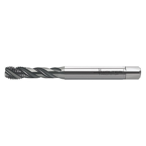 Spiral Flute Tap, M5-0.80, Plug, Metric Coarse, 3 Flutes, TiAlN