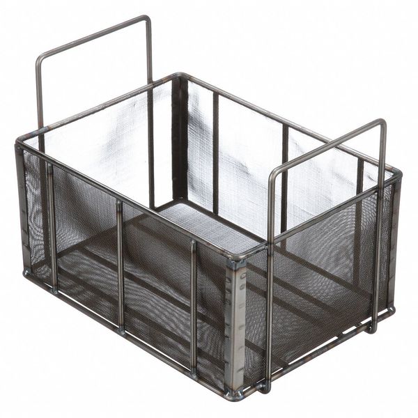 Natural Rectangular Parts Washing Basket, Steel