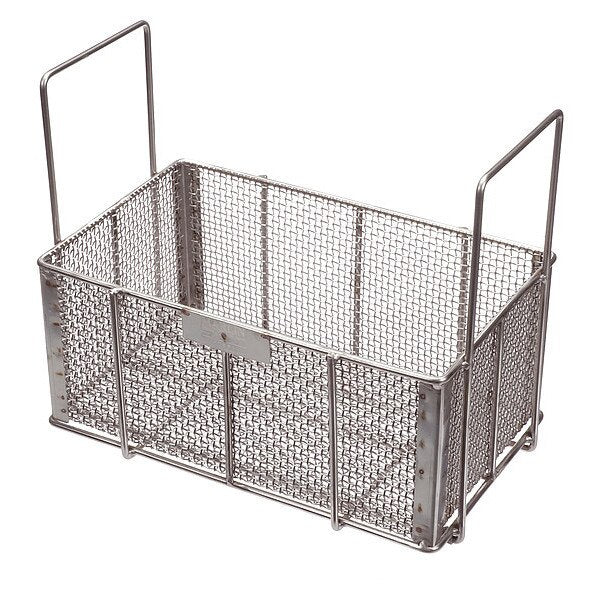 Silver Rectangular Parts Washing Basket, Stainless Steel