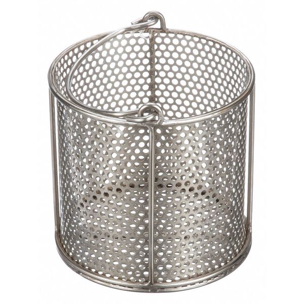 Silver Round Parts Washing Basket, Stainless Steel