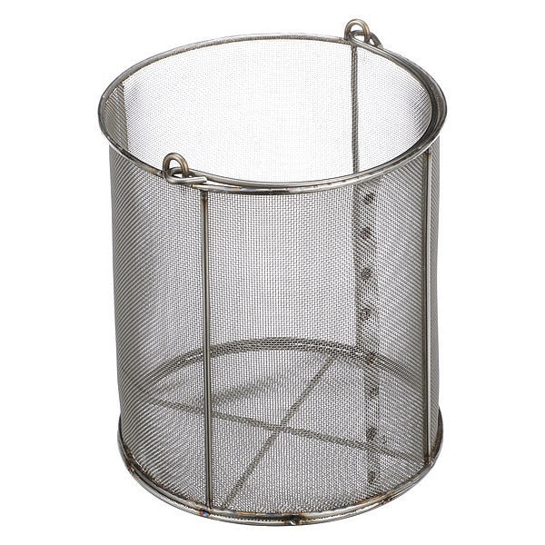 Silver Round Parts Washing Basket, Stainless Steel