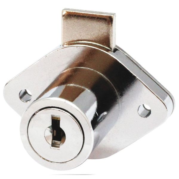 Key Retaining Lock, Keyed Different, 6600 Key, For Material Thickness 1 1/2 in