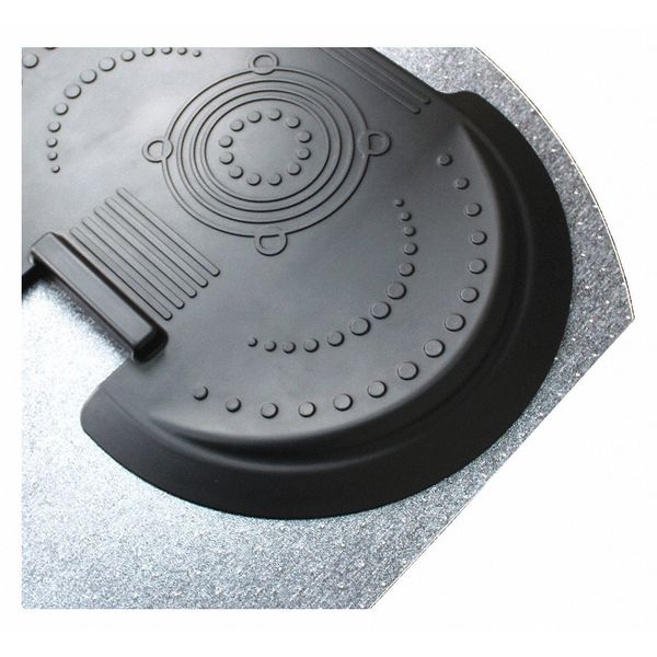 Chair Mat, Contoured, Without Floor, Clear