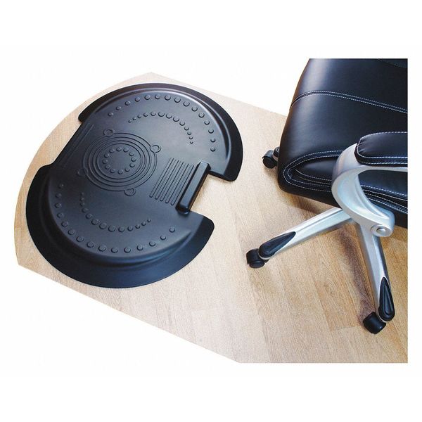 Chair Mat, Contoured, With Floor, Clear