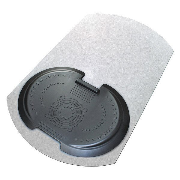 Chair Mat, Contoured, With Floor, Clear
