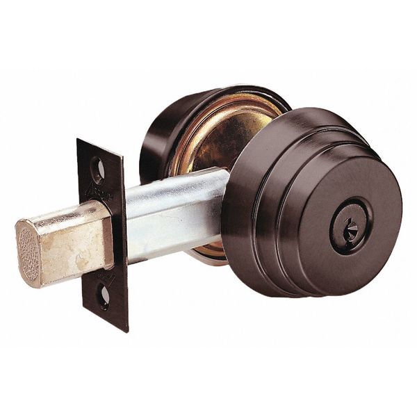 Deadbolt, Cylindrical, Dark Bronze Finish