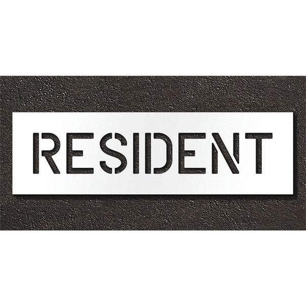 Pavement Stencil, Resident, STL-108-70630