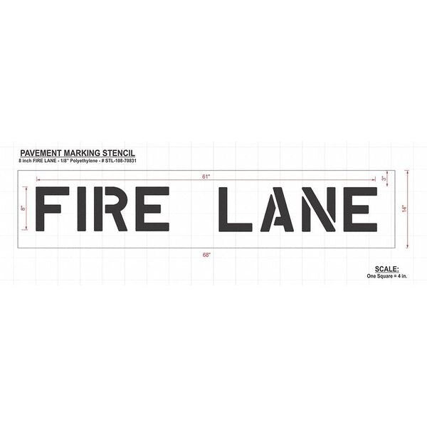 Pavement Stencil, Fire Lane, STL-108-70831