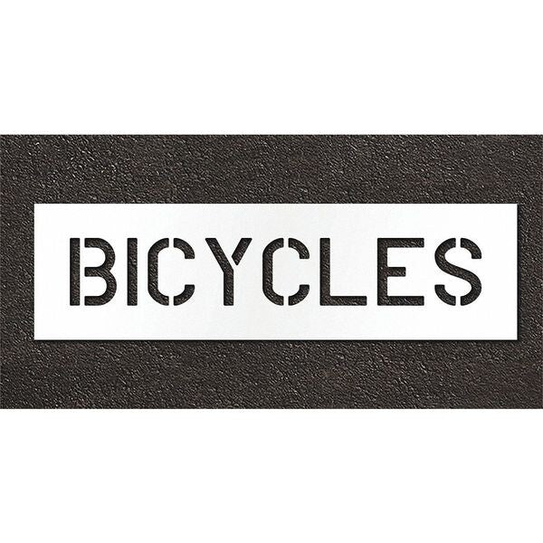 Pavement Stencil, Bicycles, STL-108-70618