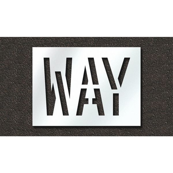 Pavement Stencil, Way, STL-108-71810